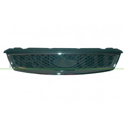 Grille de calandre gris foncé avec cadre chrome