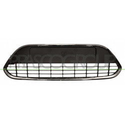 Grille centrale de pare-chocs avant noir avec cadre chrome