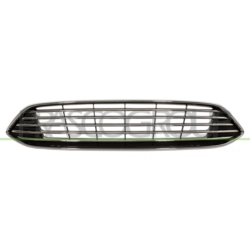 Grille de calandre noir avec moulure chrome et cadre chrome Grille de calandre noir avec moulure chrome et cadre chrome
