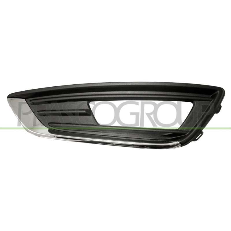 Grille de pare-chocs avant noir et moulure chrome côté chauffeur Grille de pare-chocs avant noir et moulure chrome côté chauffeur