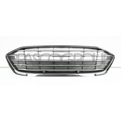 Grille de calandre gris avec moulure chrome