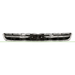 Grille de calandre noir brillant avec moulure chrome