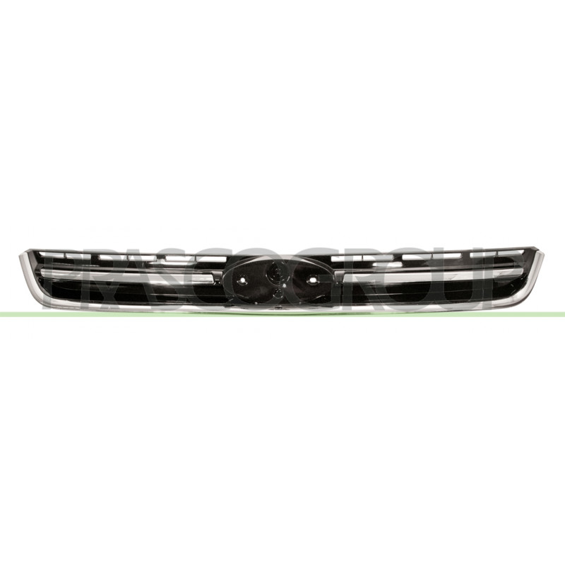 Grille de calandre noir brillant avec moulure chrome Grille de calandre noir brillant avec moulure chrome