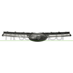 Grille de calandre gris avec moulure chrome