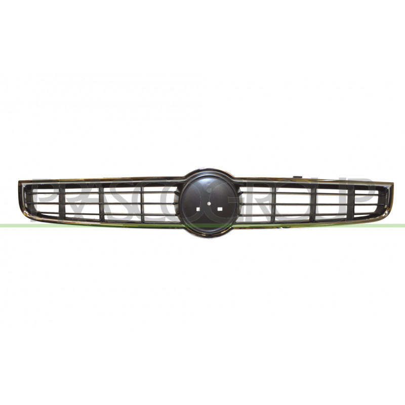 Grille de calandre gris foncé avec cadre chrome Grille de calandre gris foncé avec cadre chrome