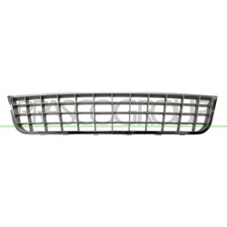 Grille centrale de pare-chocs avant grise avec cadre chrome