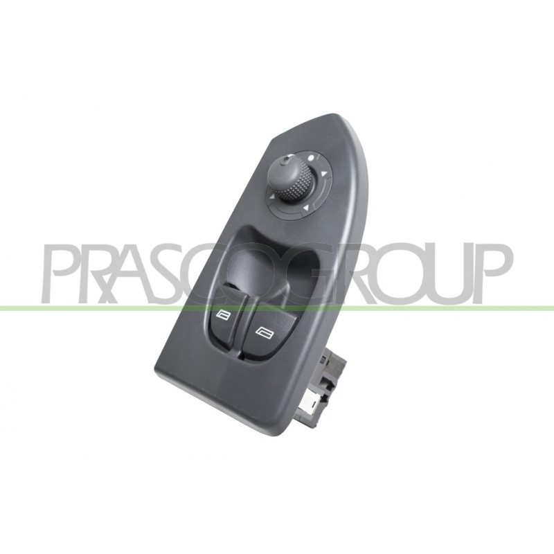 PANNEAU A BOUTON-POUSSOIR NOIR-2 INTERRUPTEURS-LEVE VITRE-PORTE AVANT GAUCHE-24