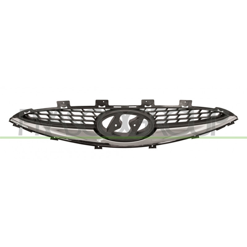 Grille de calandre noir avec moulure chrome Grille de calandre noir avec moulure chrome