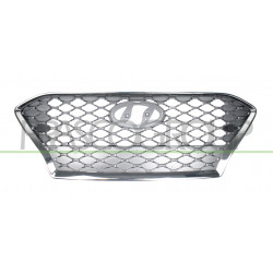 Grille de calandre argent et chrome