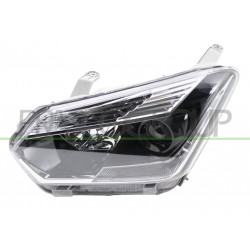 Phare Gauche H11+Hb3 Electrique Avec Moteur-Noir-Led