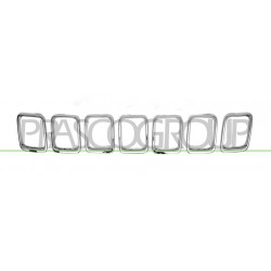 Moulure chrome de grille de calandre