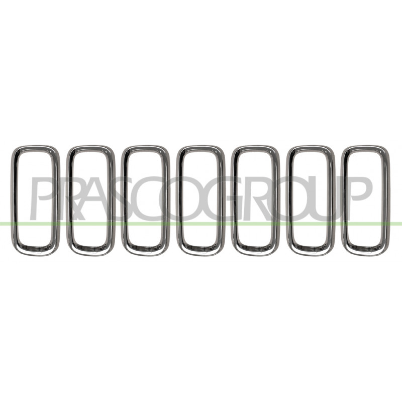 Moulure chrome de grille de calandre Moulure chrome de grille de calandre