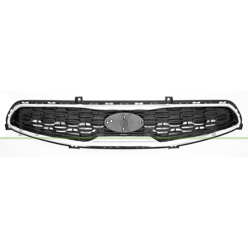 Grille de calandre argent avec cadre chrome Grille de calandre argent avec cadre chrome