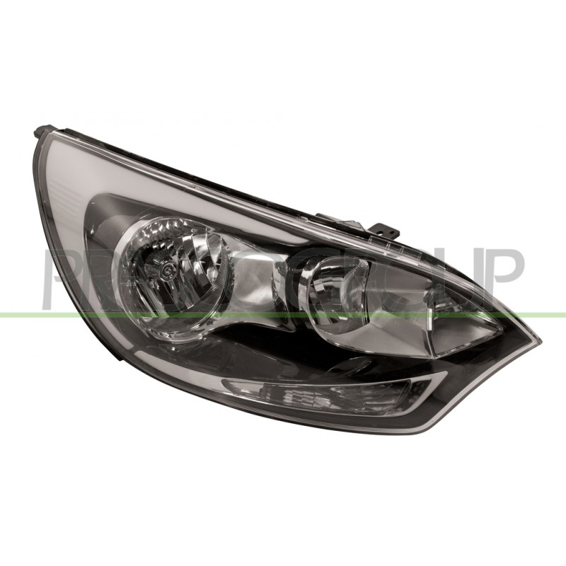 Phare Droit H1+H1 Electrique Sans Moteur-Noir-7 Broches Phare Droit H1+H1 Electrique Sans Moteur-Noir-7 Broches