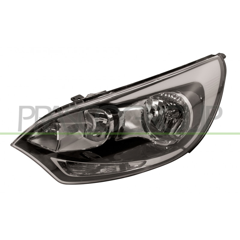 Phare Gauche H1+H1 Electrique Sans Moteur-Noir-7 Broches Phare Gauche H1+H1 Electrique Sans Moteur-Noir-7 Broches