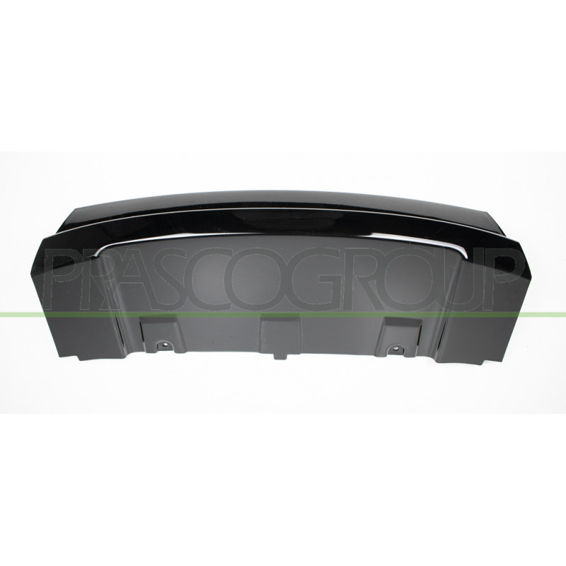 Spoiler central noir brillant de pare-chocs avant Spoiler central noir brillant de pare-chocs avant