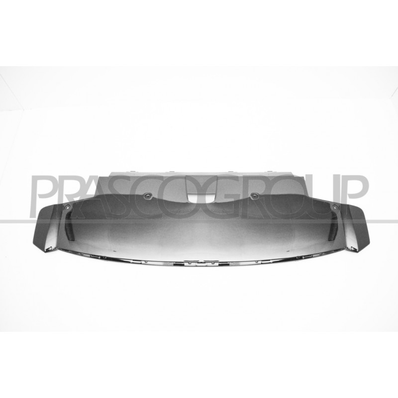 Spoiler central noir brillant de pare-chocs avant Spoiler central noir brillant de pare-chocs avant