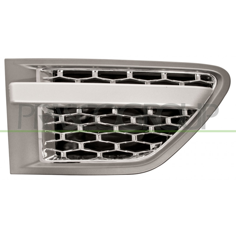Grille gris foncé, argent et noir d'aile avant côté passager Grille gris foncé, argent et noir d'aile avant côté passager