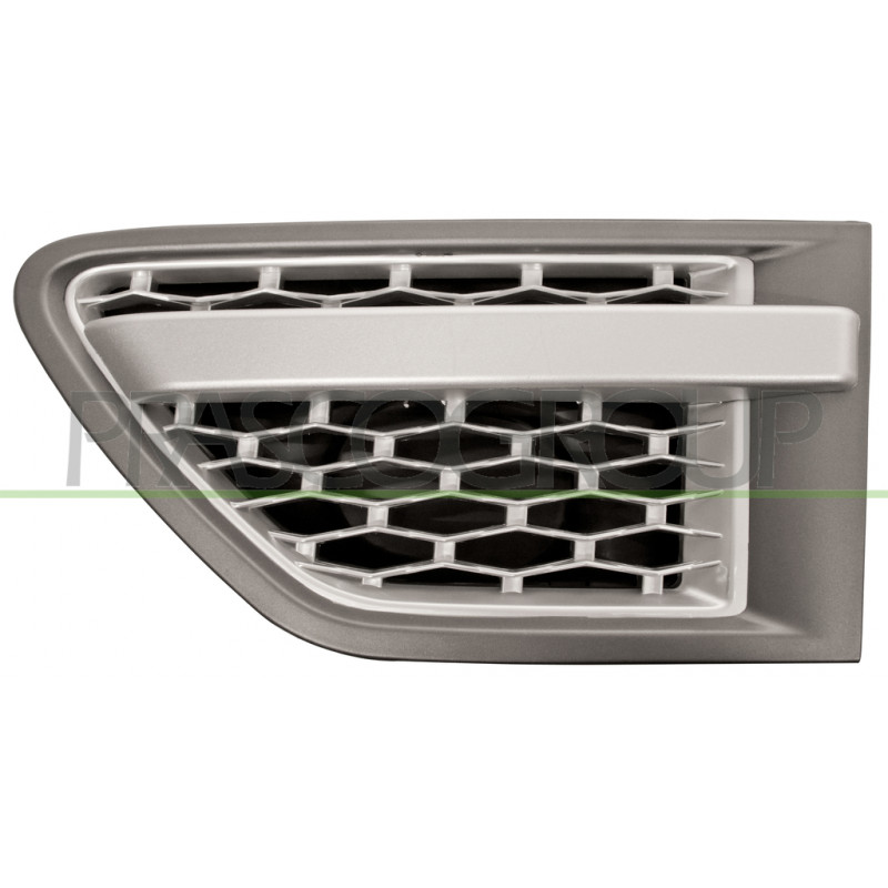 Grille argent et gris foncé d'aile avant côté chauffeur Grille argent et gris foncé d'aile avant côté chauffeur