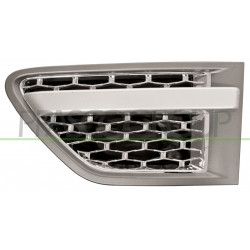 Grille gris foncé, argent et noir d'aile avant côté chauffeur