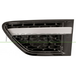 Grille noir brillant et argent d'aile avant côté chauffeur