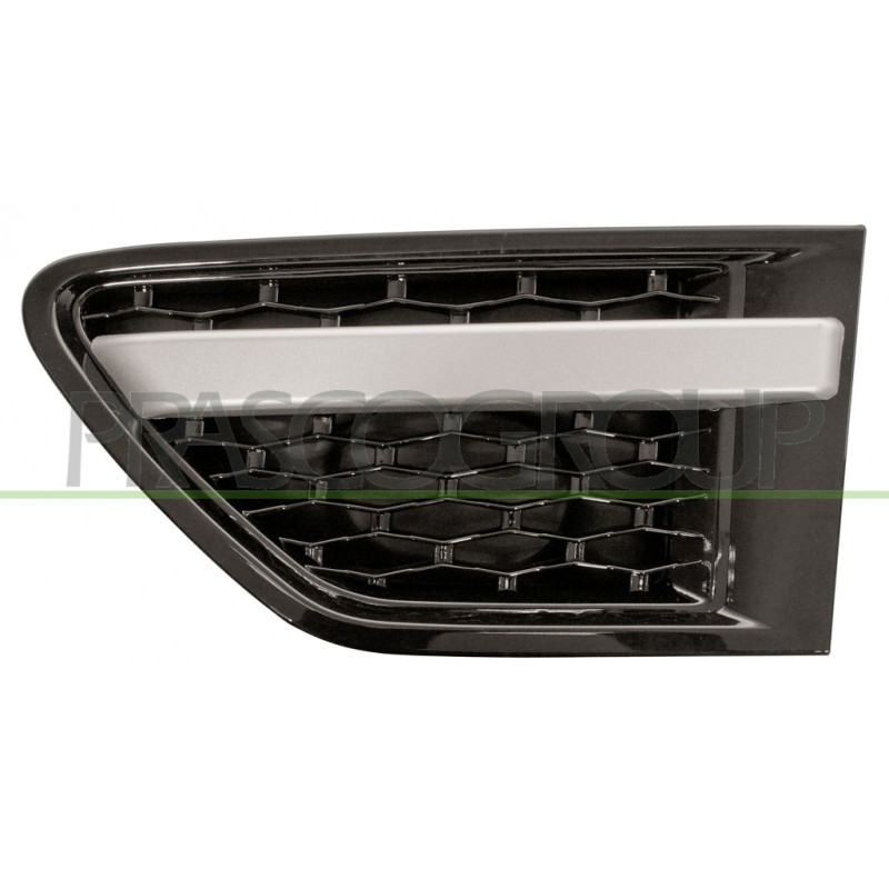 Grille noir brillant et argent d'aile avant côté chauffeur Grille noir brillant et argent d'aile avant côté chauffeur