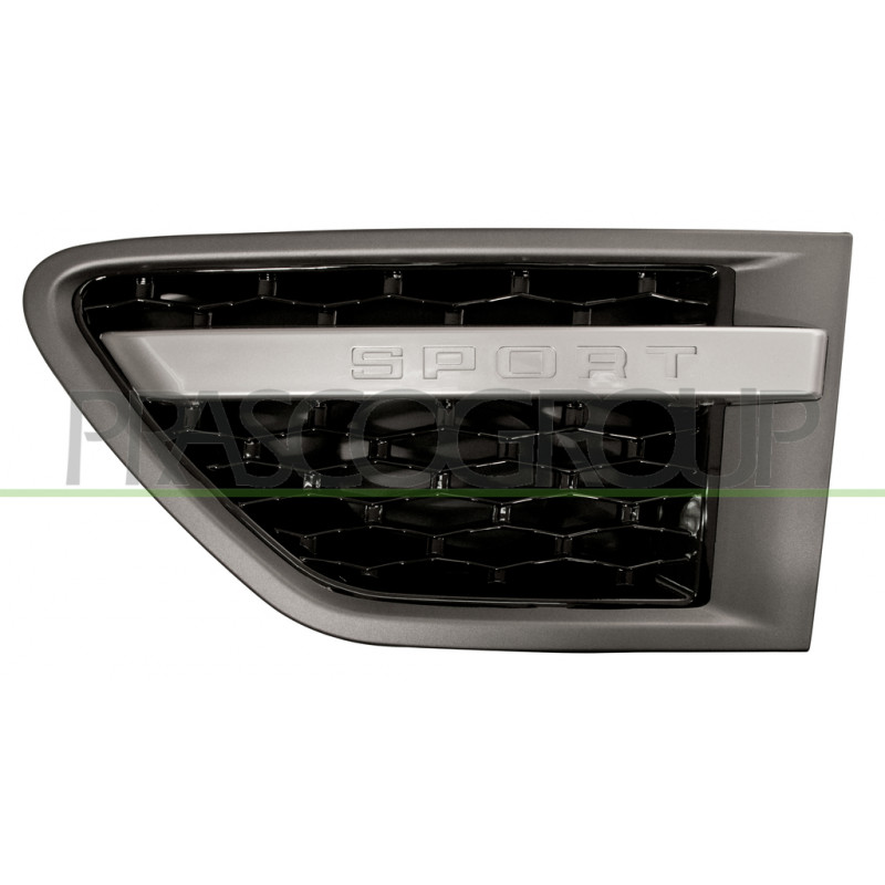 Grille gris foncé, argent et noir d'aile avant côté chauffeur Grille gris foncé, argent et noir d'aile avant côté chauffeur