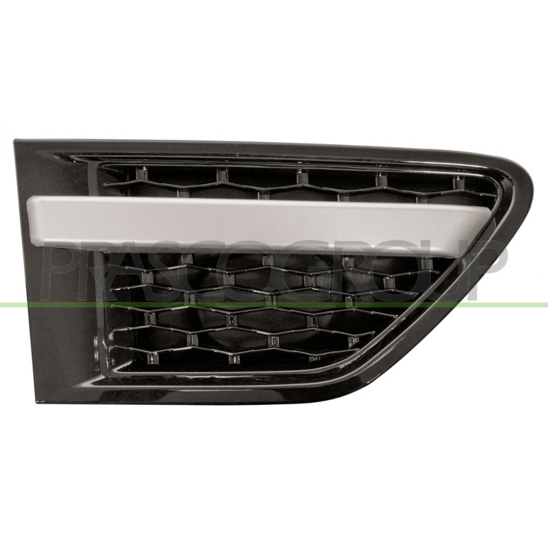 Grille noir brillant et argent d'aile avant côté passager Grille noir brillant et argent d'aile avant côté passager