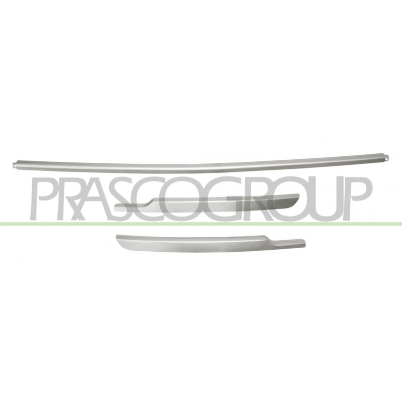 Jeu de bandeau argent de pare-chocs avant Jeu de bandeau argent de pare-chocs avant