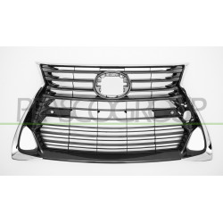 Grille de calandre noir avec moulure chrome