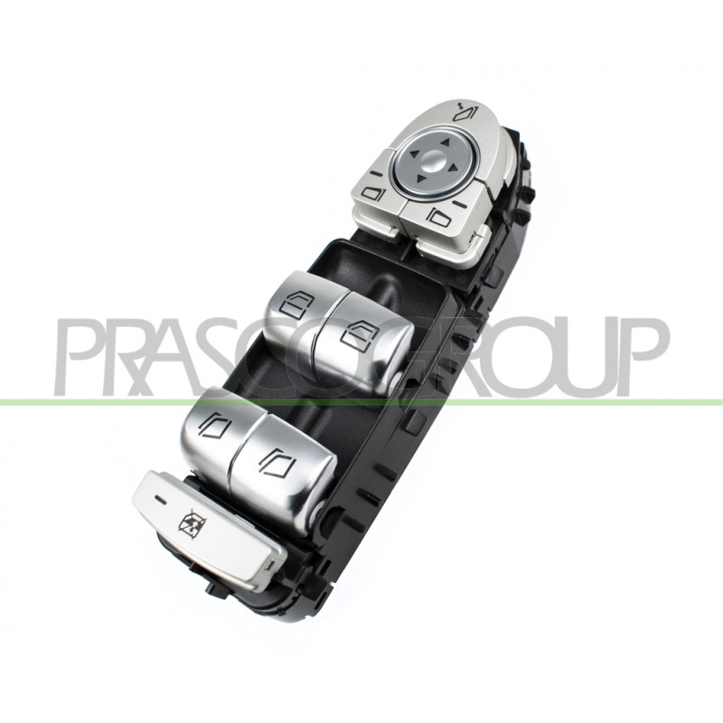 PANNEAU A BOUTON-POUSSOIR BLANC/ARGENT-4 INTERRUPTEURS-LEVE VITRE-PORTE AVANT GA PANNEAU A BOUTON-POUSSOIR BLANC/ARGENT-4 INTERRUPTEURS-LEVE VITRE-PORTE AVANT GA