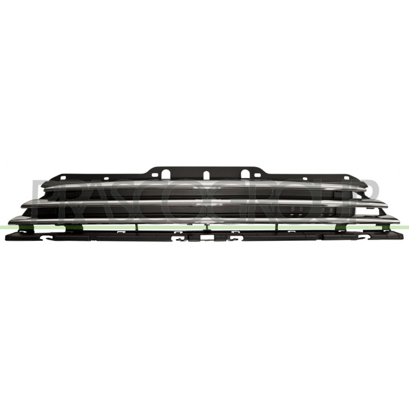Grille de calandre noir avec moulure chrome