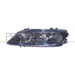 Phare Gauche H1+H1+H3 Electrique Avec Moteur-Noir