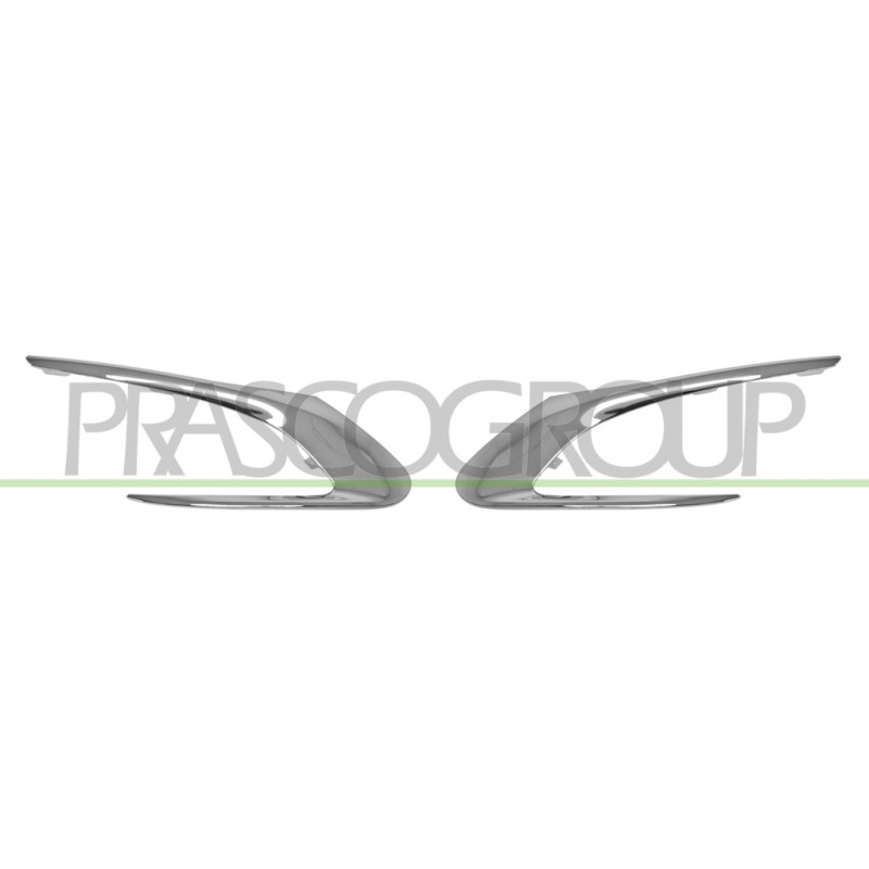 Jeu De Moulures De Grille Pare-Chocs Avant Chrome' (Droite+Gauche) Mod. Allure Jeu De Moulures De Grille Pare-Chocs Avant Chrome' (Droite+Gauche) Mod. Allure