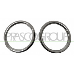 Jeu de moulure chrome de phare antibrouillard