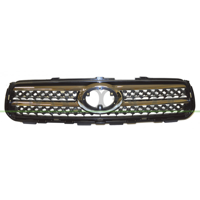 Grille de calandre noir avec moulure chrome Grille de calandre noir avec moulure chrome