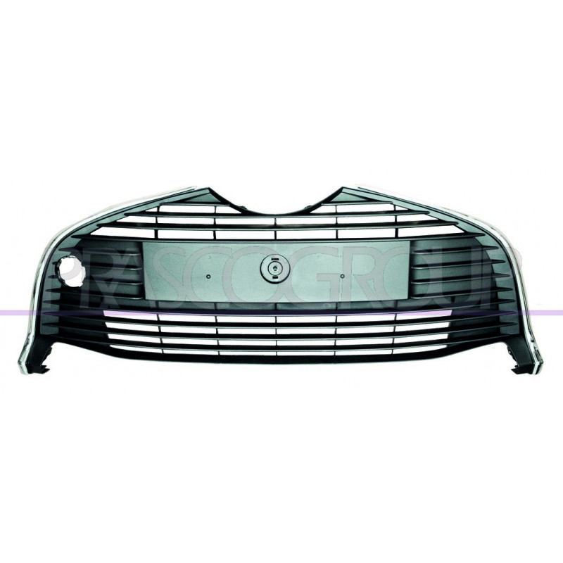Grille centrale de pare-chocs avant noir avec cadre chrome Grille centrale de pare-chocs avant noir avec cadre chrome