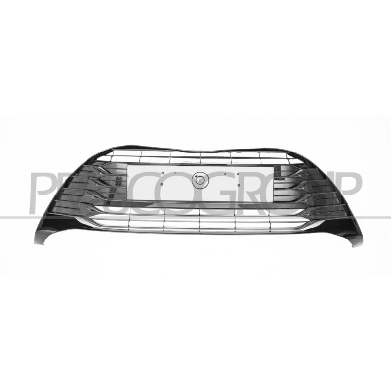 Grille centrale de pare-chocs avant noir brillant Grille centrale de pare-chocs avant noir brillant