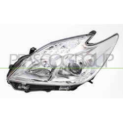 Phare Gauche H11+Hb3 Electrique Sans Moteur-Chrome'