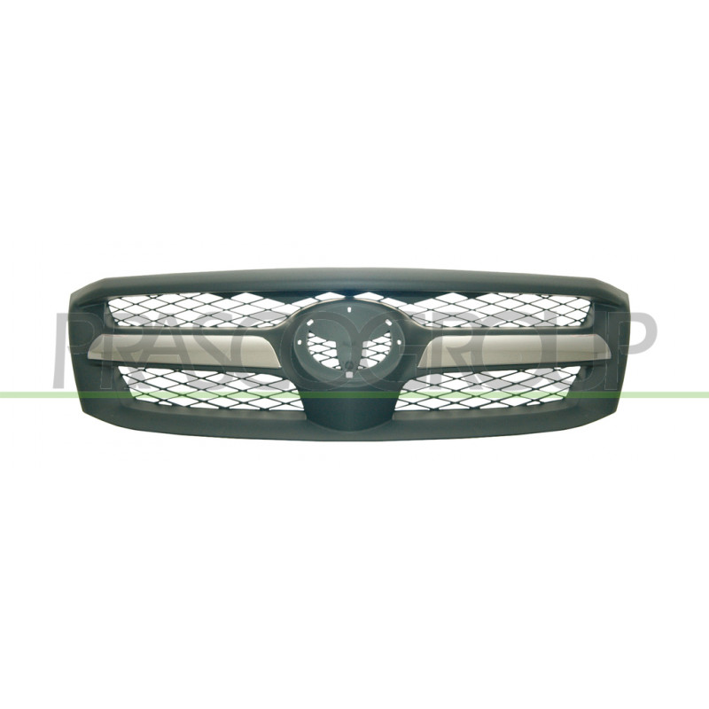 Grille de calandre argent avec cadre chrome Grille de calandre argent avec cadre chrome