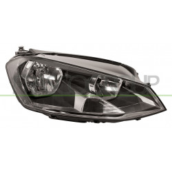 Phare Droit H7+H15 Electrique Avec Moteur-Noir