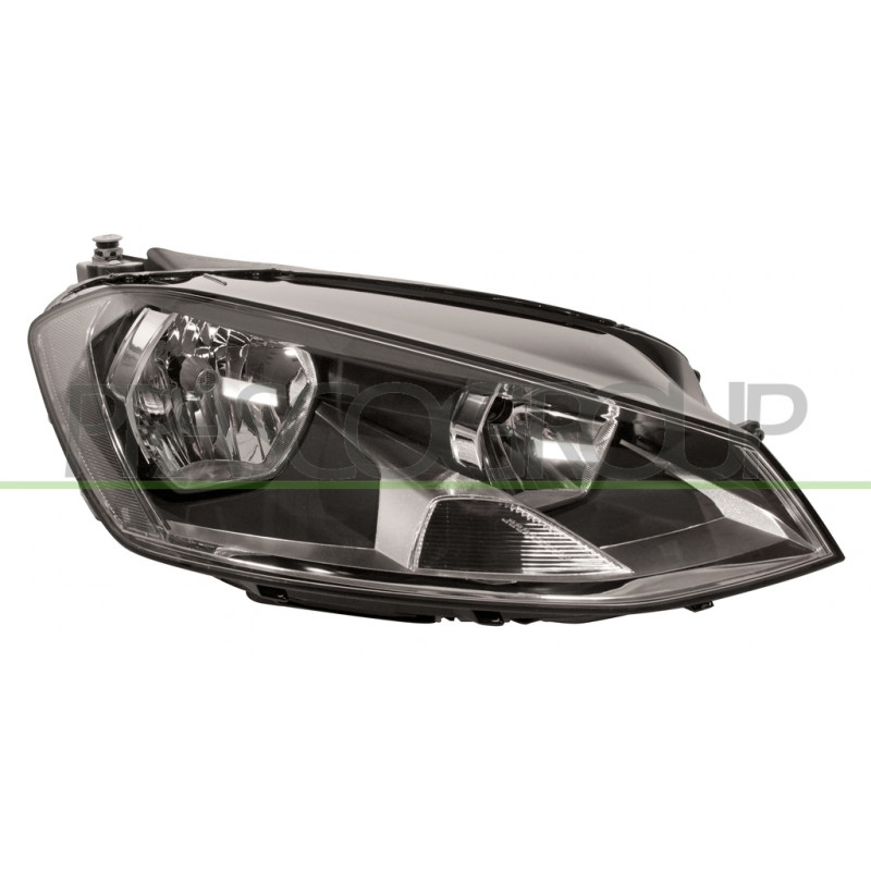 Phare Droit H7+H15 Electrique Avec Moteur-Noir Phare Droit H7+H15 Electrique Avec Moteur-Noir