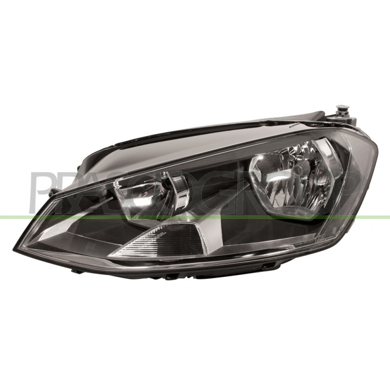 Phare Gauche H7+H15 Electrique Avec Moteur-Noir Phare Gauche H7+H15 Electrique Avec Moteur-Noir