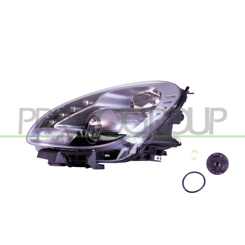 Phare côté chauffeur H7 Electrique avec Moteur-avec Feu de Jour-Noir-Led Phare côté chauffeur H7 Electrique avec Moteur-avec Feu de Jour-Noir-Led