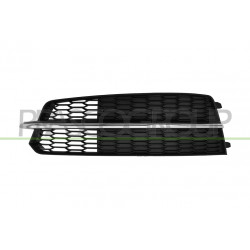 Grille Gauche De Pare-Chocs-Avant-Noire-Structuree-Sans Sieges Antibrouillard-Av