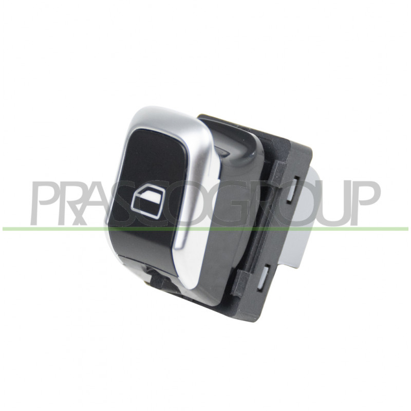 INTERRUPTEUR LEVE-VITRE NOIR/BORD CHROME'-PORTE AVANT DROITE-4 BROCHES INTERRUPTEUR LEVE-VITRE NOIR/BORD CHROME'-PORTE AVANT DROITE-4 BROCHES