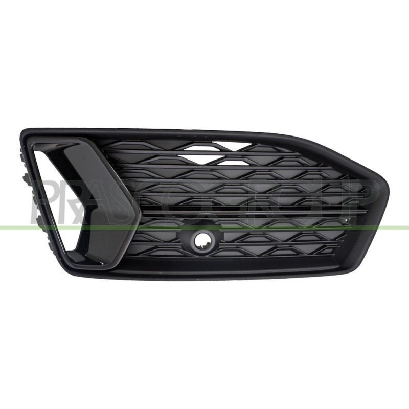 Grille côté passager de Pare-Chocs-Avant-Noire-Structuree-avec Moulure Noire-Bri Grille côté passager de Pare-Chocs-Avant-Noire-Structuree-avec Moulure Noire-Bri