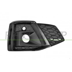 Grille De Pare-Chocs Droite Noire-Brillante Avec Sieges Antibrouillard Mod. S-Li