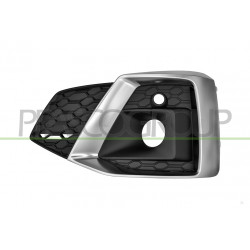 Grille Gauche De Pare-Chocs Avant-Avec Trous Antibrouillard-Avec Moulure Argent