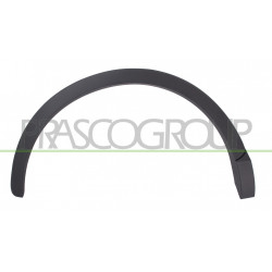 Extension d'Aile arrière côté passager-Noire Structure'-avec Clips-avec Biadhesi